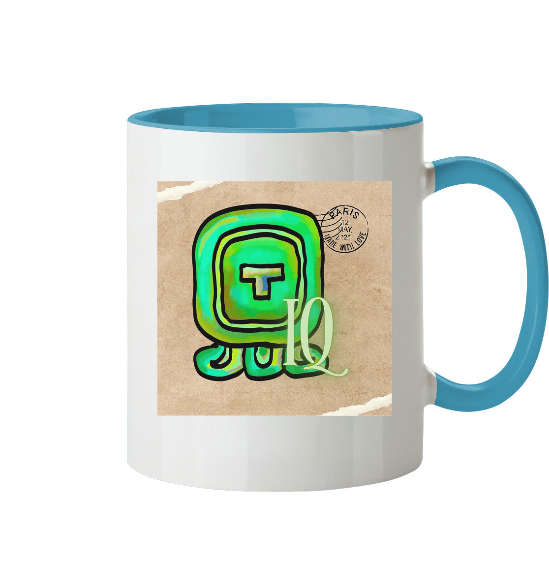 Tasse zweifarbig Weißer Wind - Two tone cup White wind