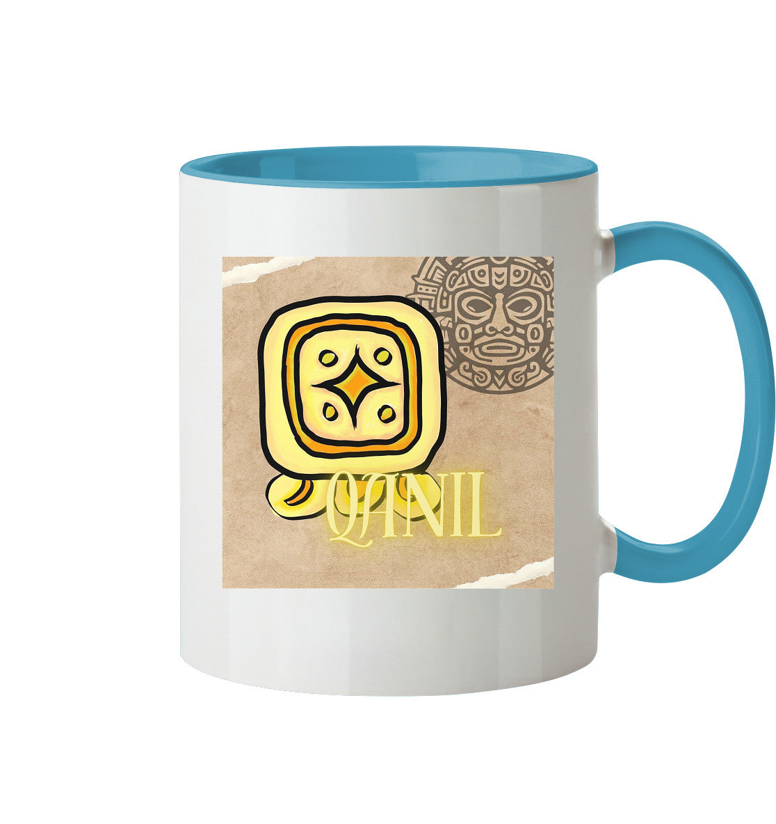 Tasse zweifarbig Gelber Stern - Two tone cup yellow star