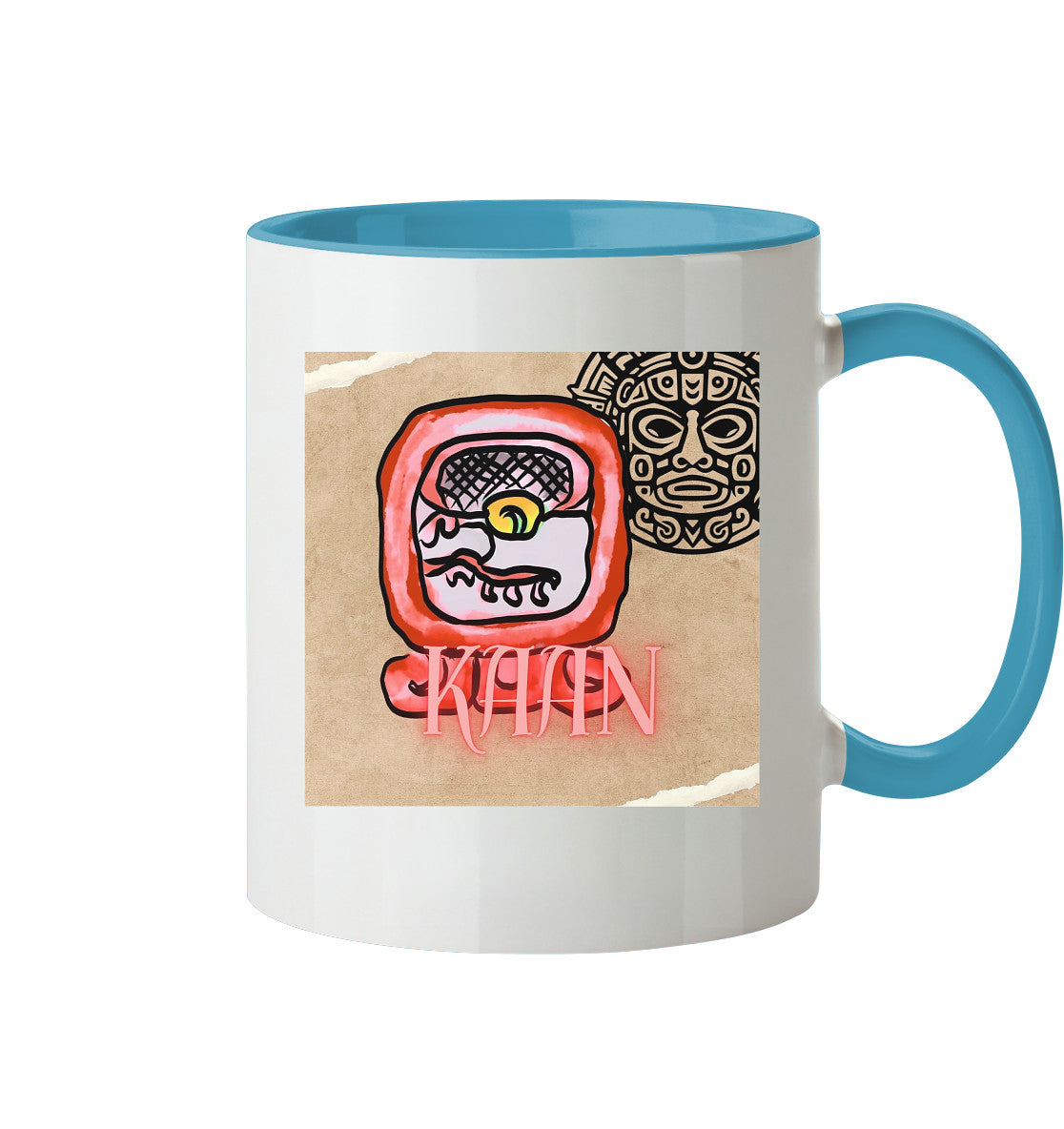 Tasse zweifarbig Rote Schlange - Two tone cup red serpent