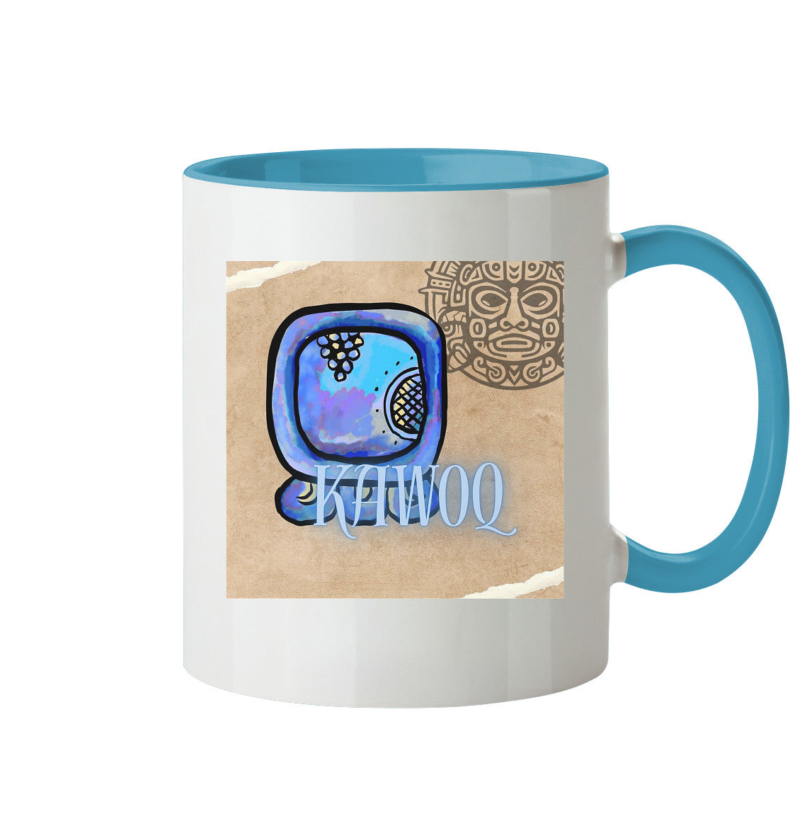 Tasse zweifarbig Blauer Sturm - Two tone cup blue storm