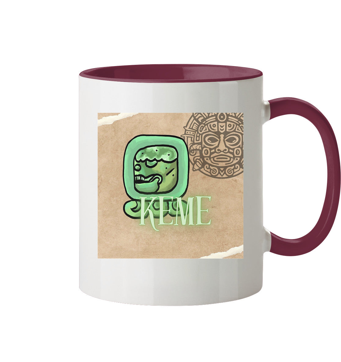 Tasse zweifarbig Weißer Tot - Two tone cup white death