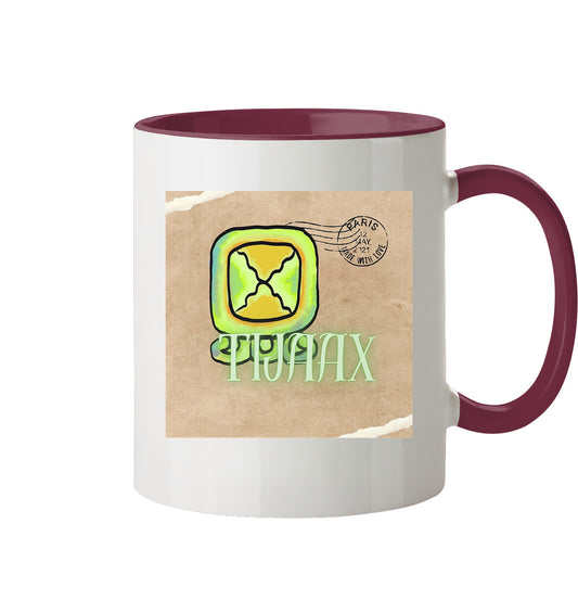 Tasse zweifarbig Weißer Zündstein - Two tone cup White flint