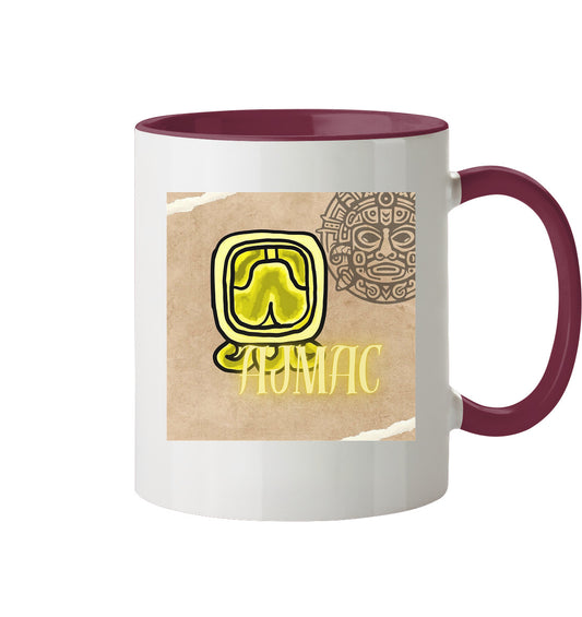 Tasse zweifarbig Gelbe Weisheit / Two tone cup yellow wisdom
