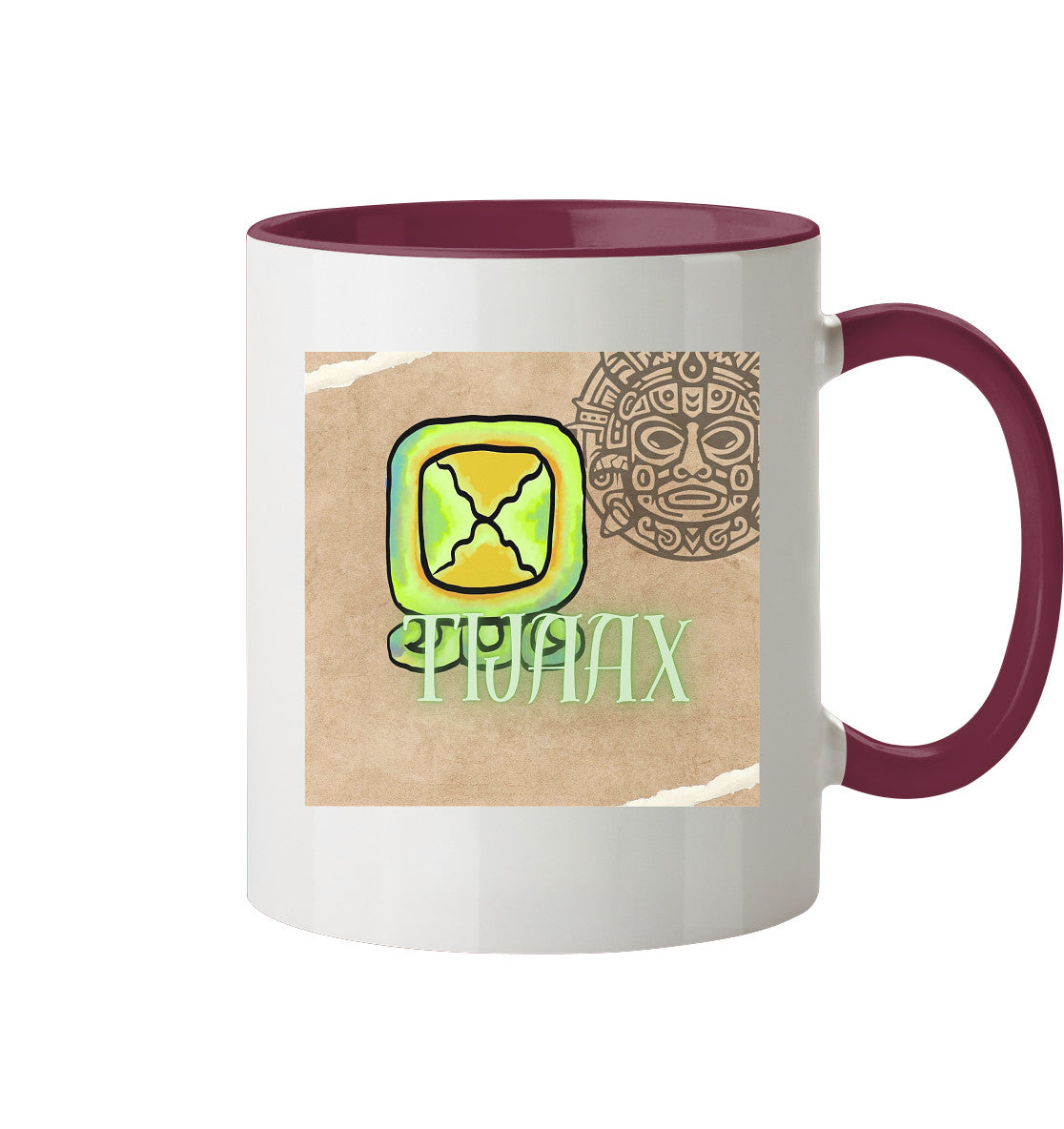 Tasse zweifarbig Weißer Tot / Two tone cup white death