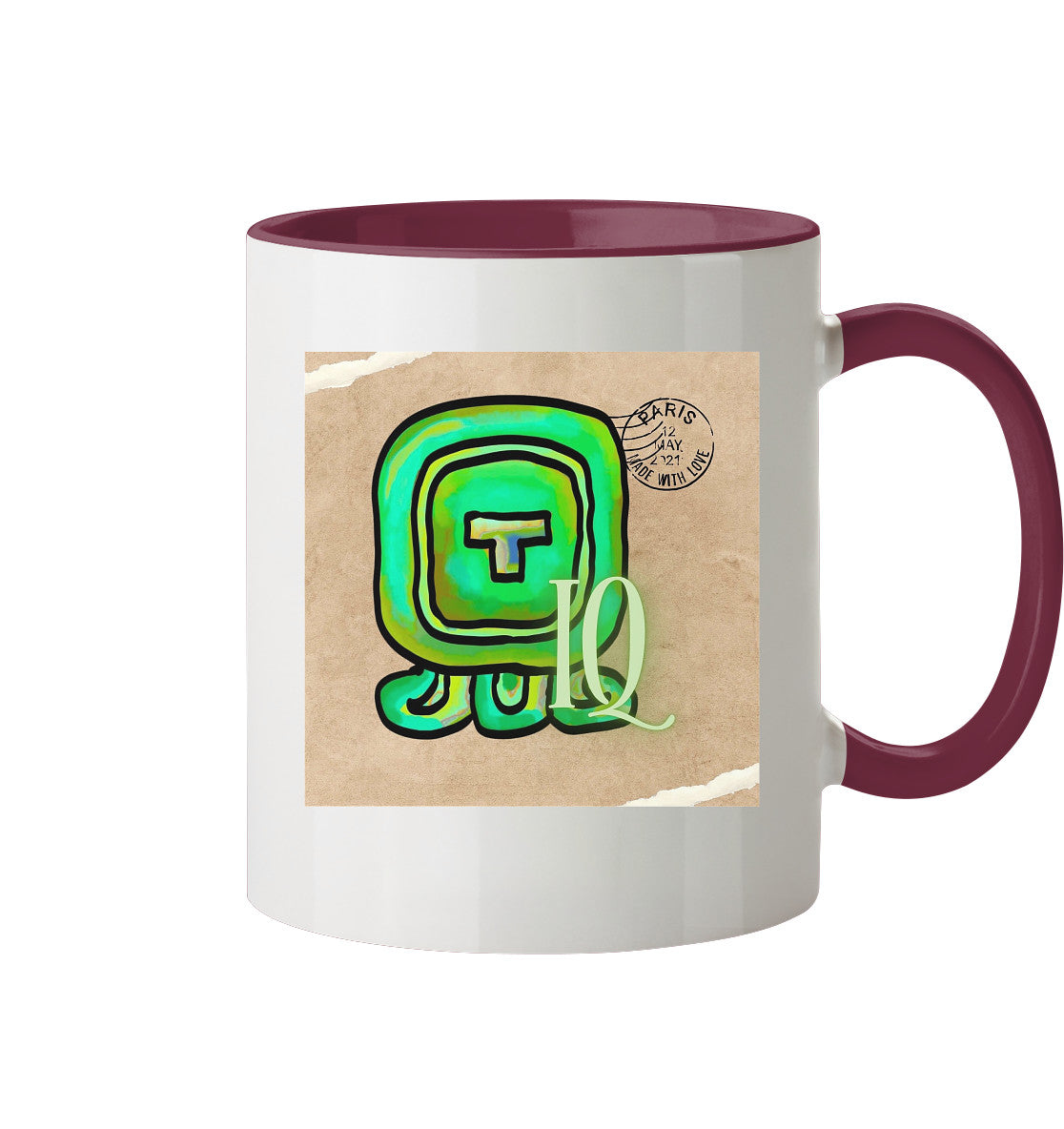 Tasse zweifarbig Weißer Wind - Two tone cup White wind