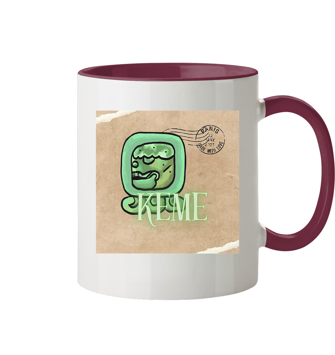Tasse zweifarbig Weißer Tot - Two tone cup White death
