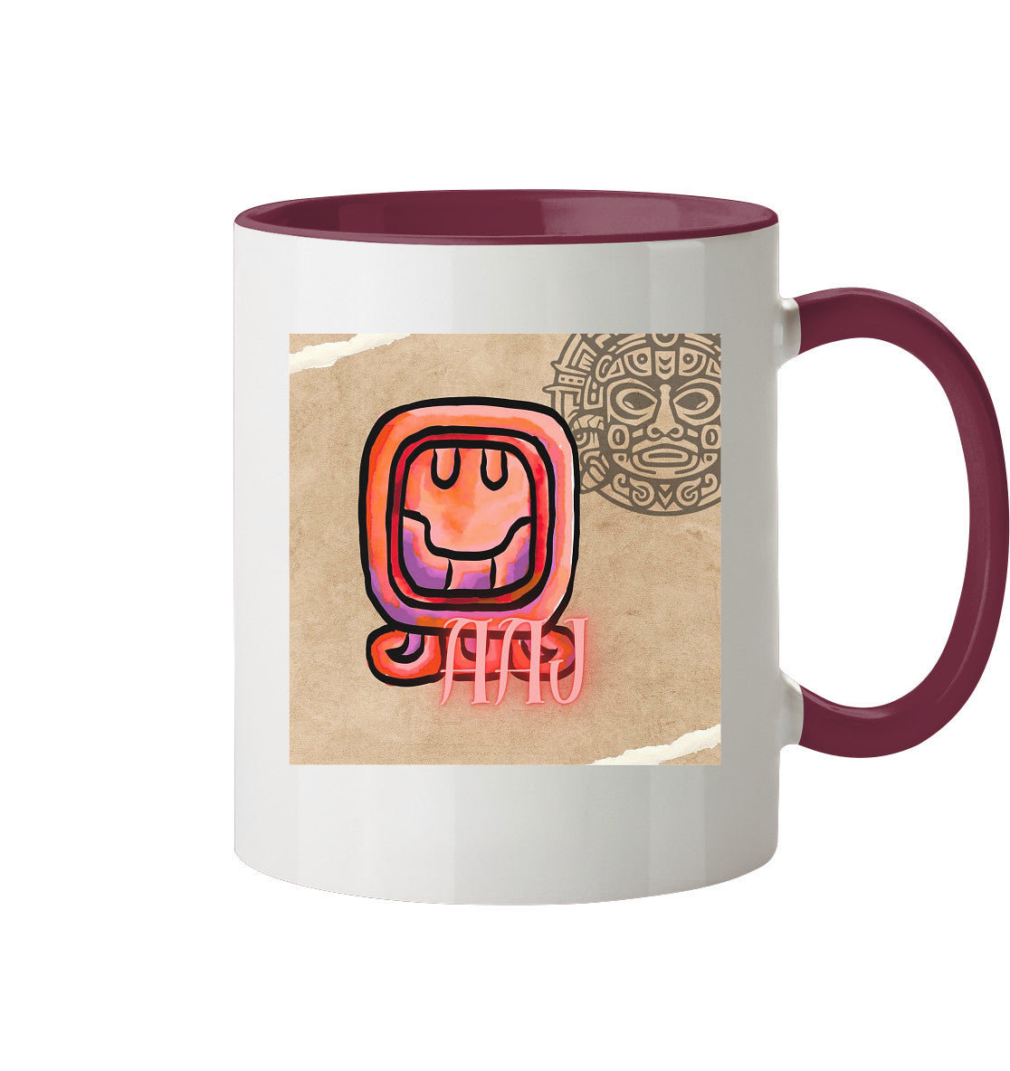 Tasse zweifarbig Rotes Schilf - Two tone cup red reed