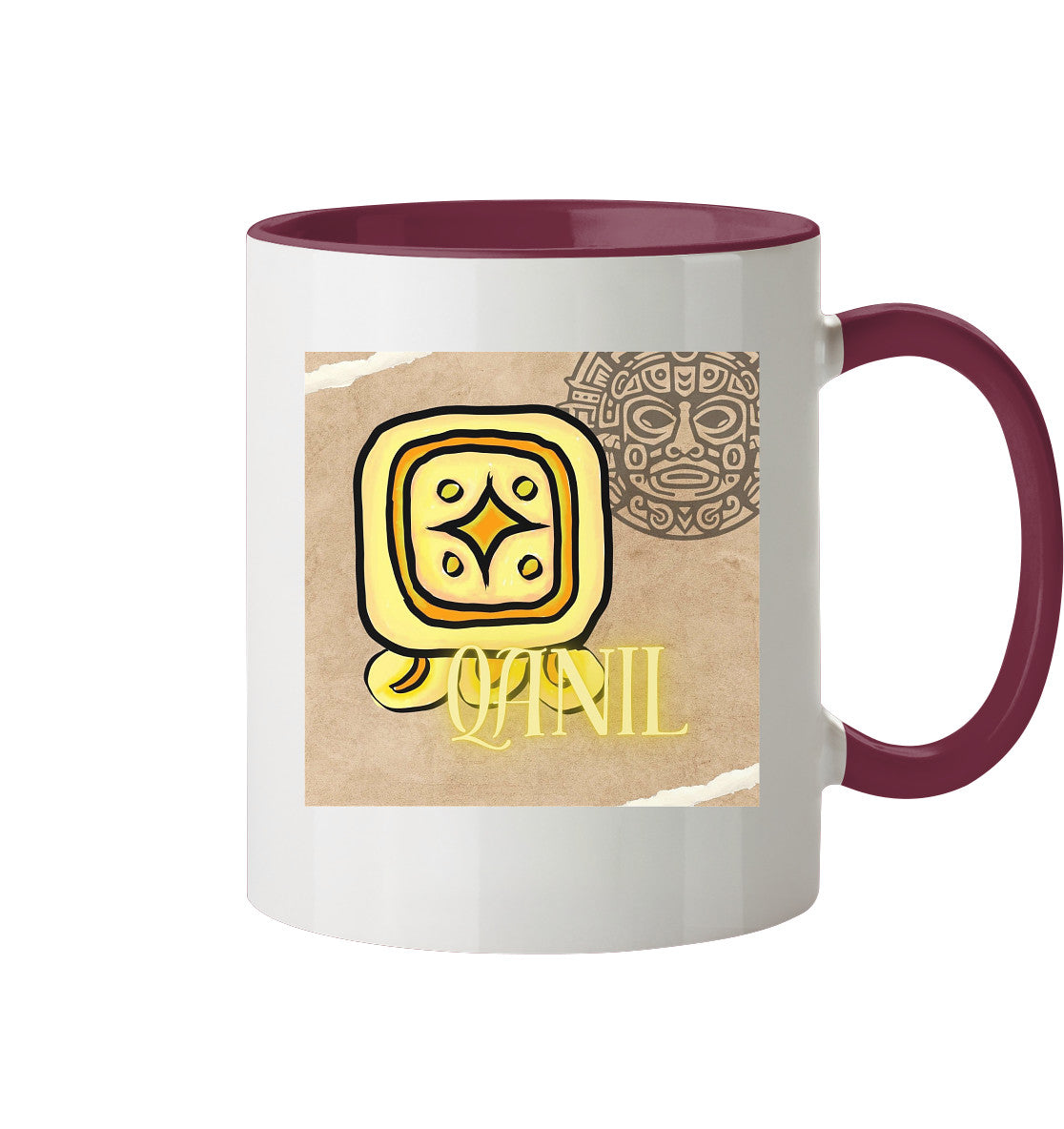 Tasse zweifarbig Gelber Stern - Two tone cup yellow star