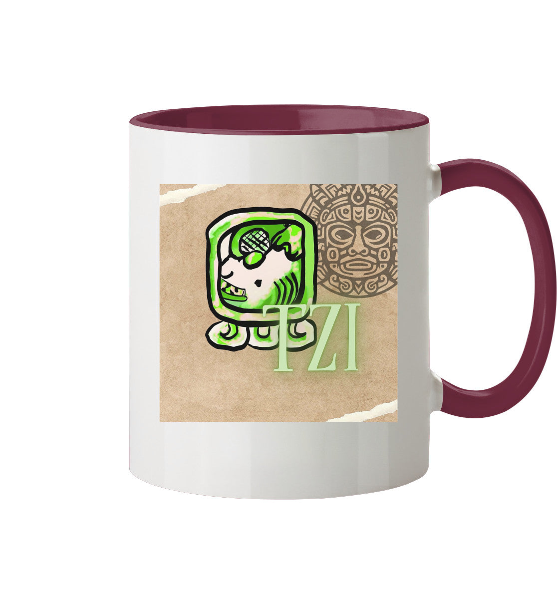 Tasse zweifarbig weißer Hund - Two tone cup white dog