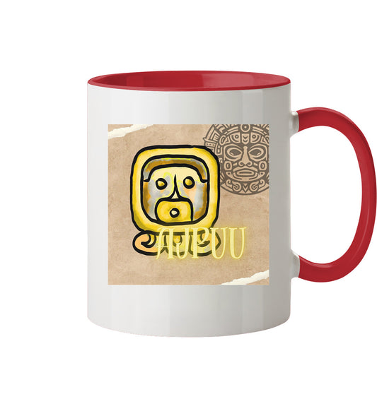 Tasse zweifarbig Gelbe Sonne - Two tone cup yellow sun