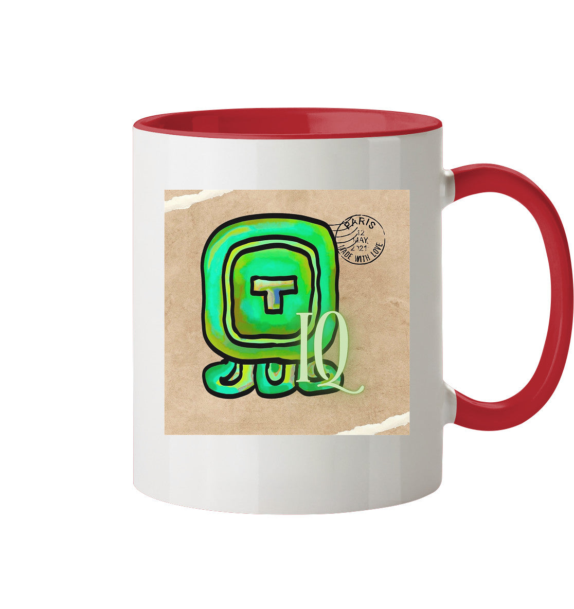 Tasse zweifarbig Weißer Wind - Two tone cup White wind