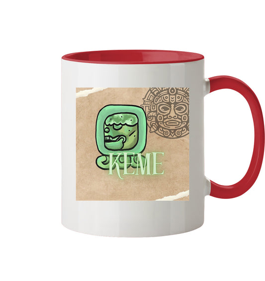 Tasse zweifarbig Weißer Tot - Two tone cup white death