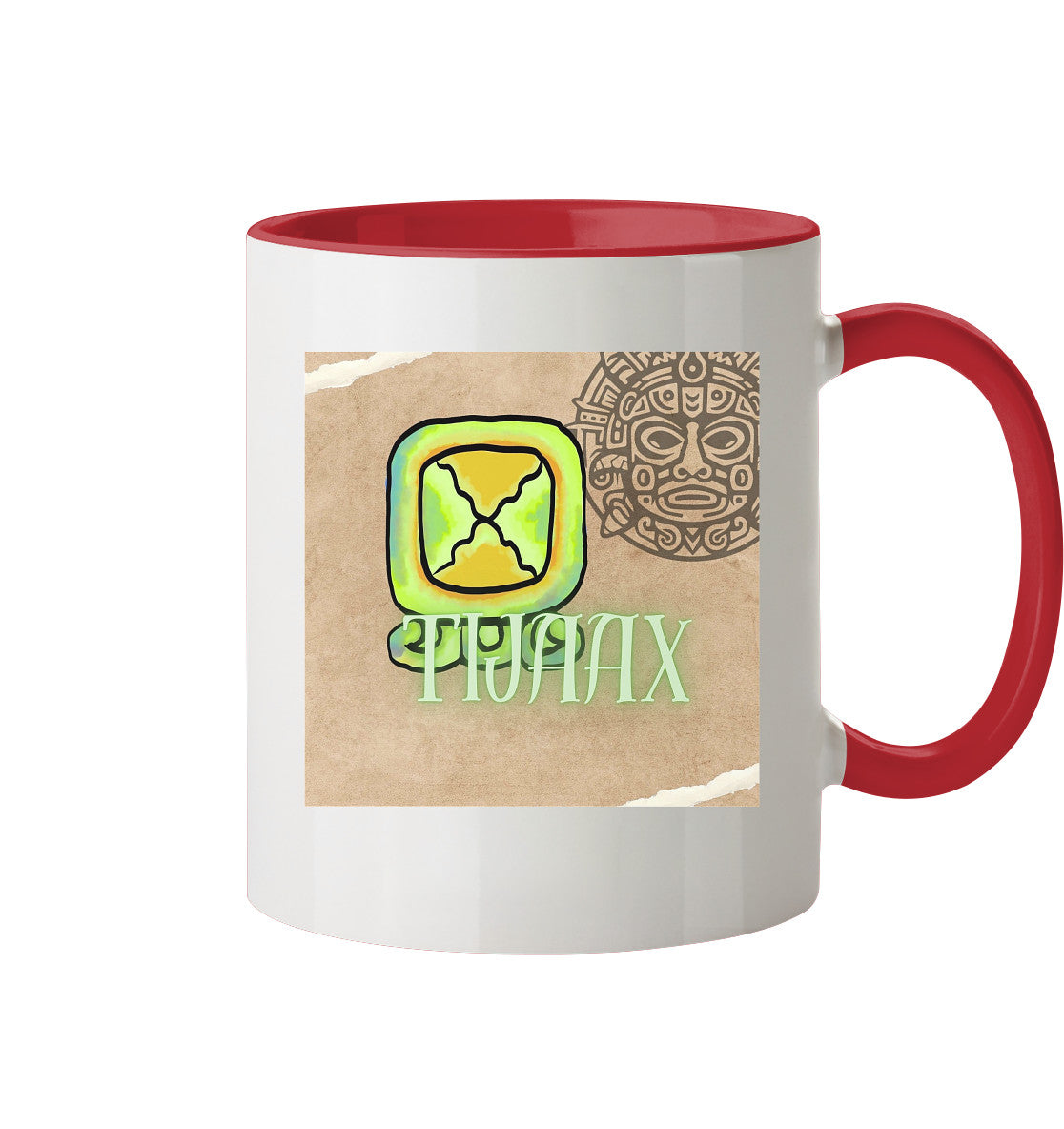 Tasse zweifarbig Weißer Tot / Two tone cup white death