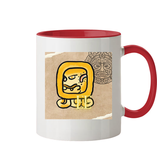 Tasse zweifarbig Gelbe Straße / two tone cup yellow road