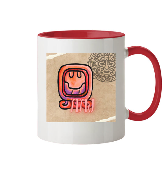 Tasse zweifarbig Rotes Schilf - Two tone cup red reed
