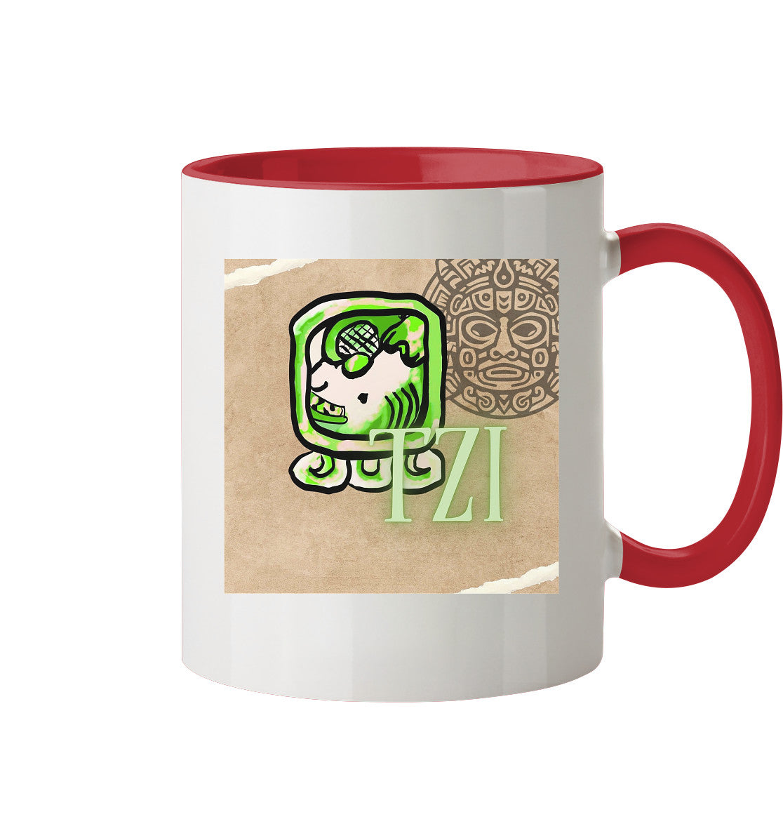 Tasse zweifarbig weißer Hund - Two tone cup white dog