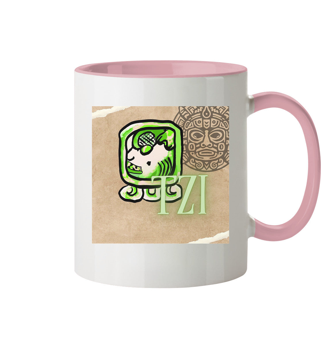 Tasse zweifarbig weißer Hund - Two tone cup white dog