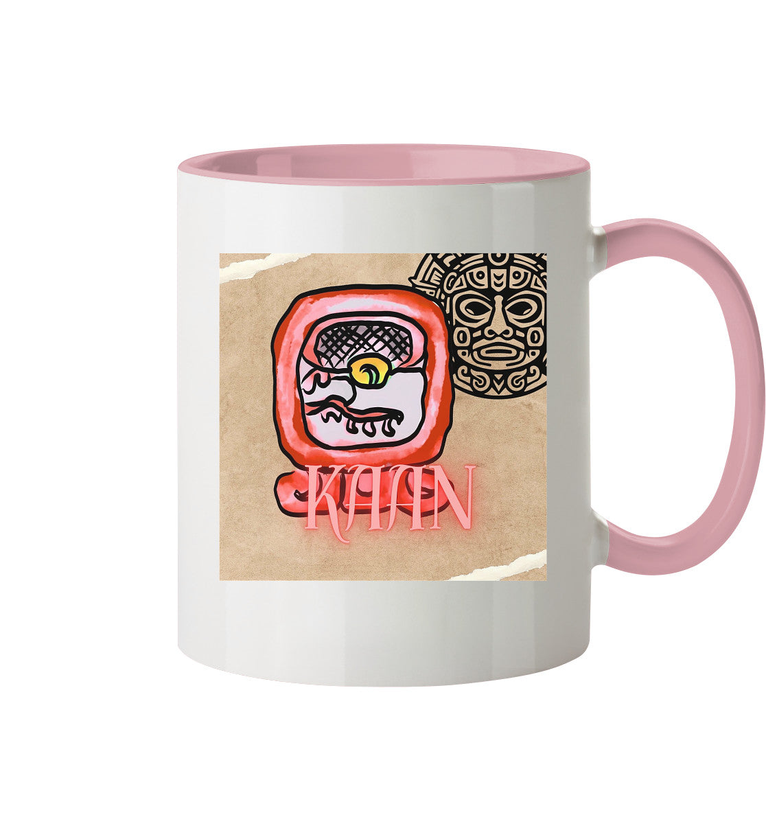Tasse zweifarbig Rote Schlange - Two tone cup red serpent