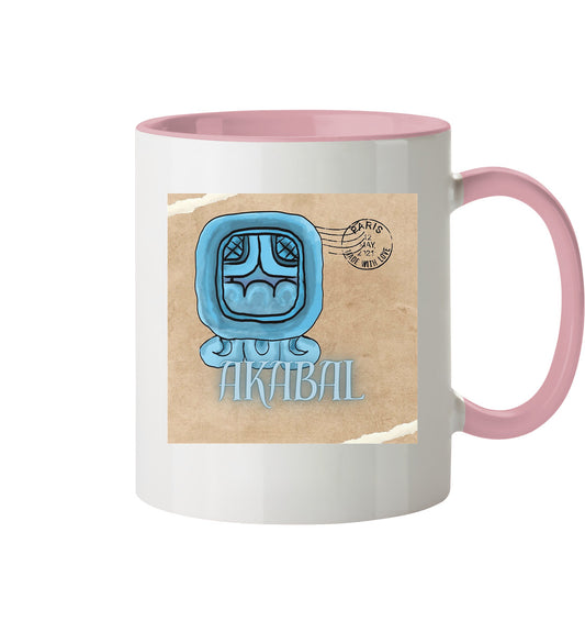 Tasse zweifarbig Blaues Haus - Two tone cup Blue house
