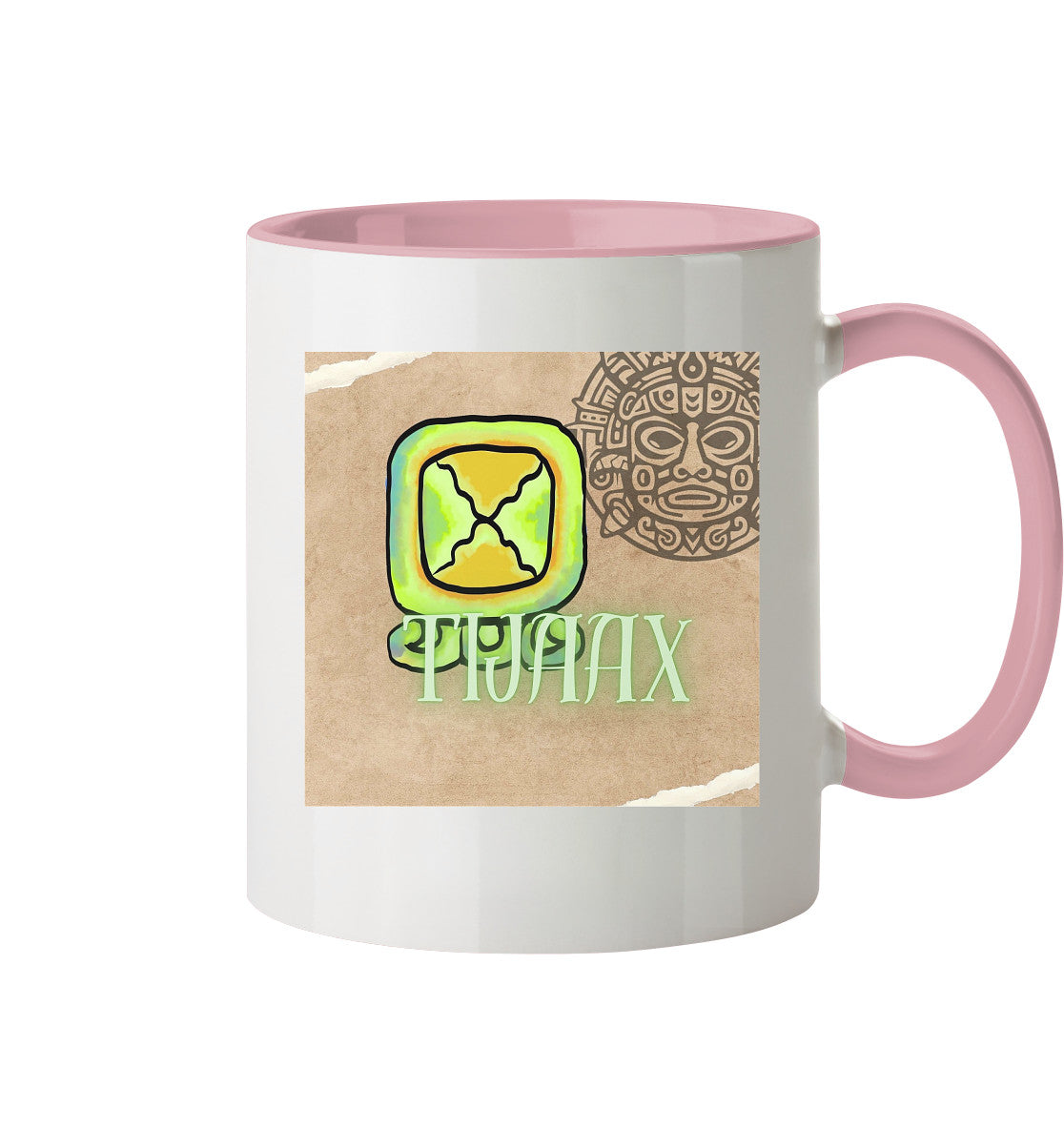 Tasse zweifarbig Weißer Tot / Two tone cup white death