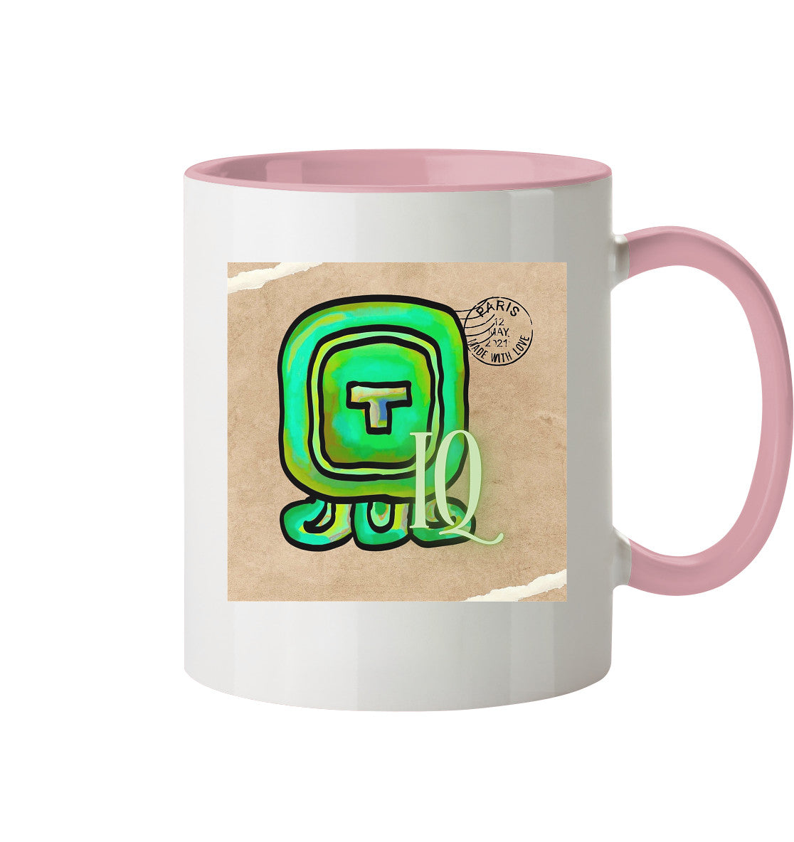 Tasse zweifarbig Weißer Wind - Two tone cup White wind