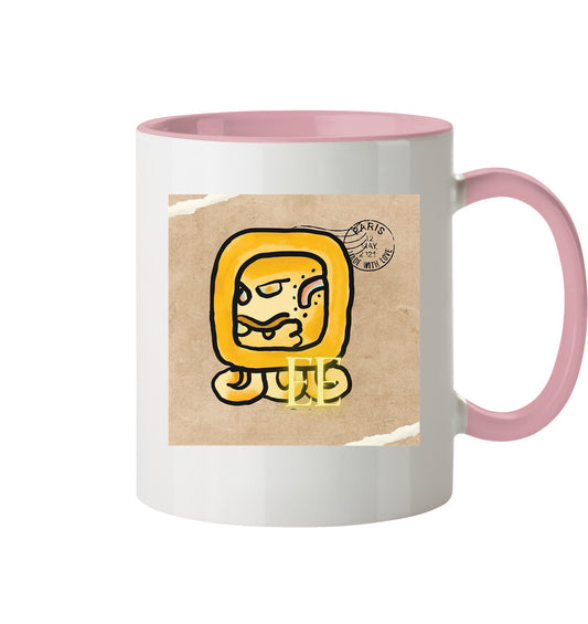 Tasse zweifarbig Gelbe Straße - Two tone cup Yellow road
