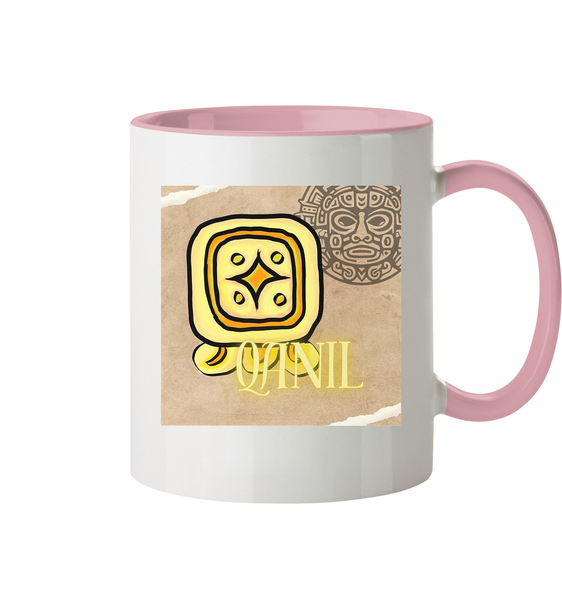 Tasse zweifarbig Gelber Stern - Two tone cup yellow star