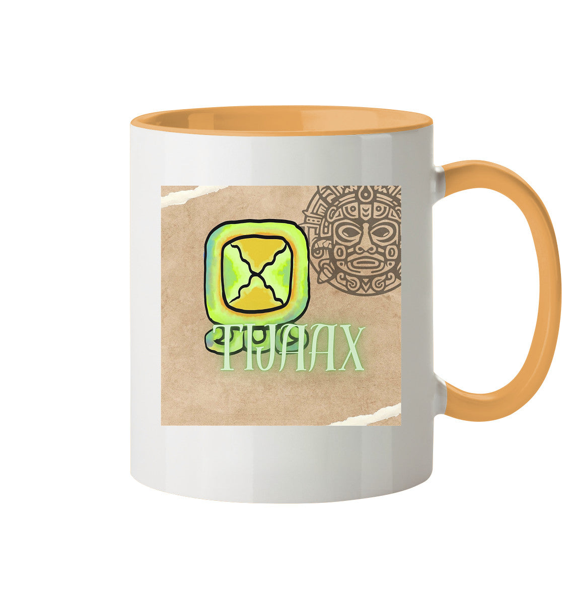 Tasse zweifarbig Weißer Tot / Two tone cup white death