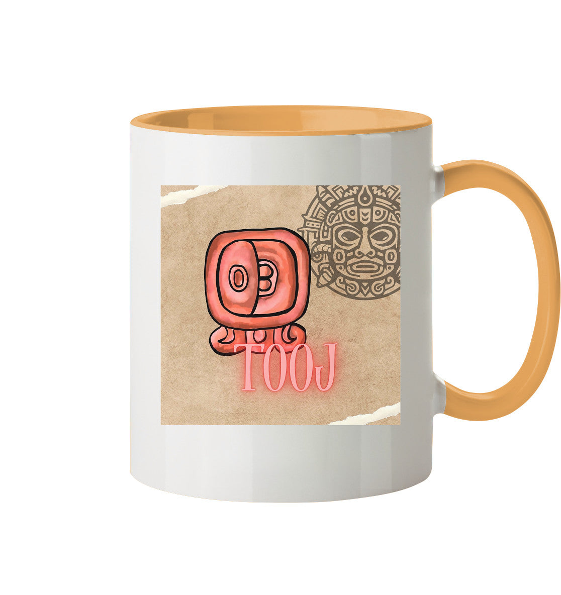 Tasse zweifarbig Rote Hingabe - Two tone cup red offering