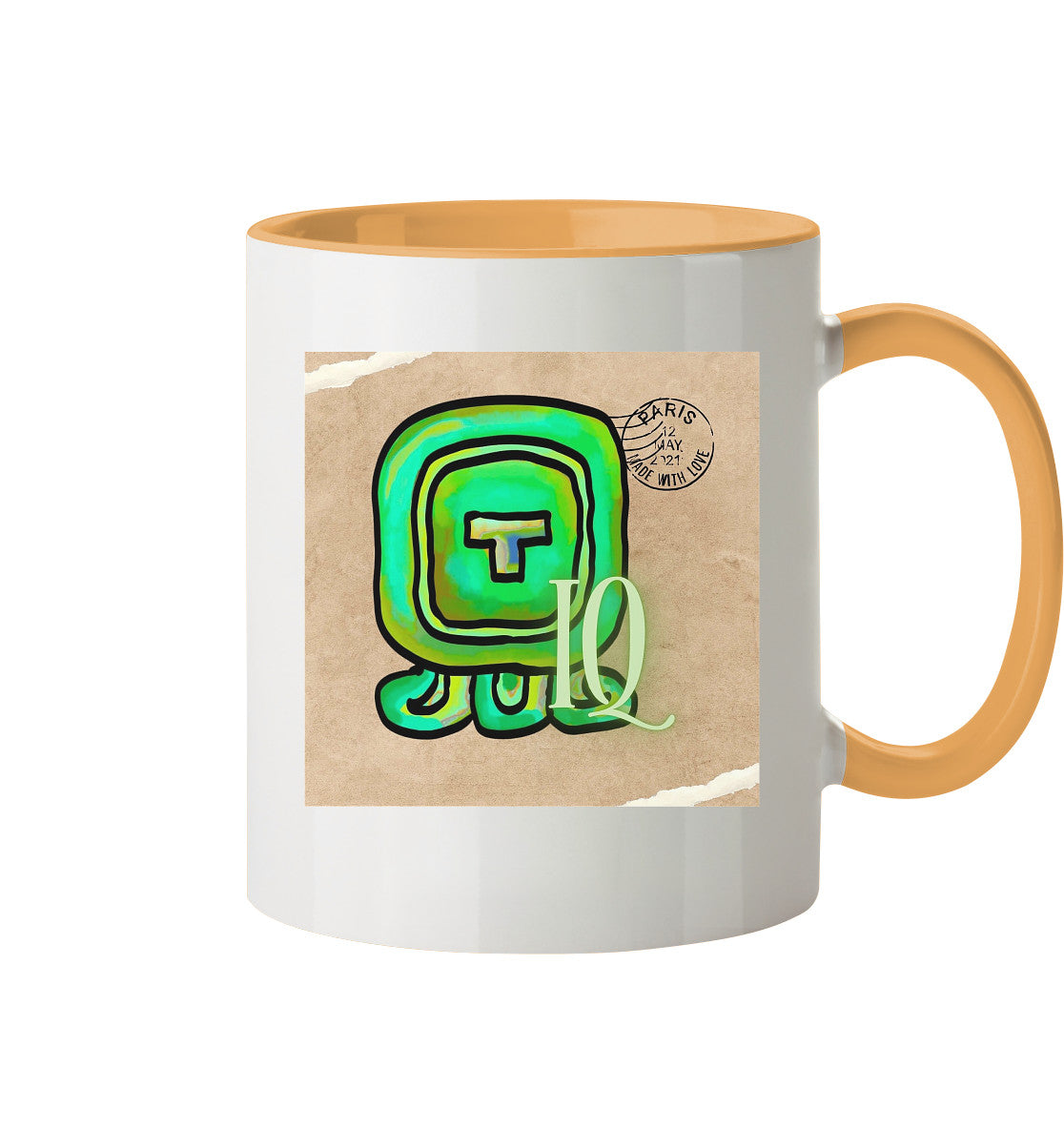 Tasse zweifarbig Weißer Wind - Two tone cup White wind
