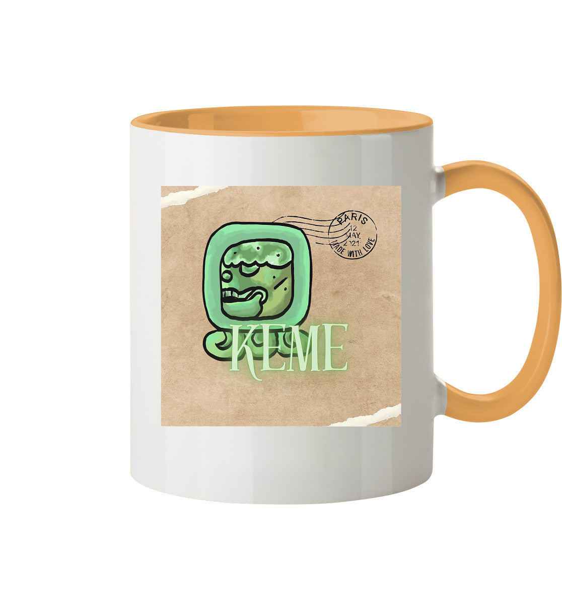 Tasse zweifarbig Weißer Tot - Two tone cup White death