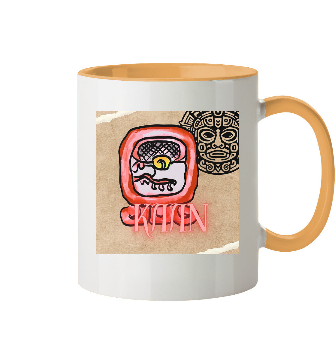 Tasse zweifarbig Rote Schlange - Two tone cup red serpent