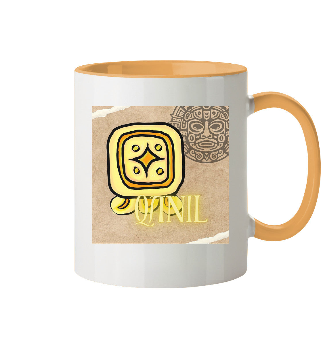 Tasse zweifarbig Gelber Stern - Two tone cup yellow star