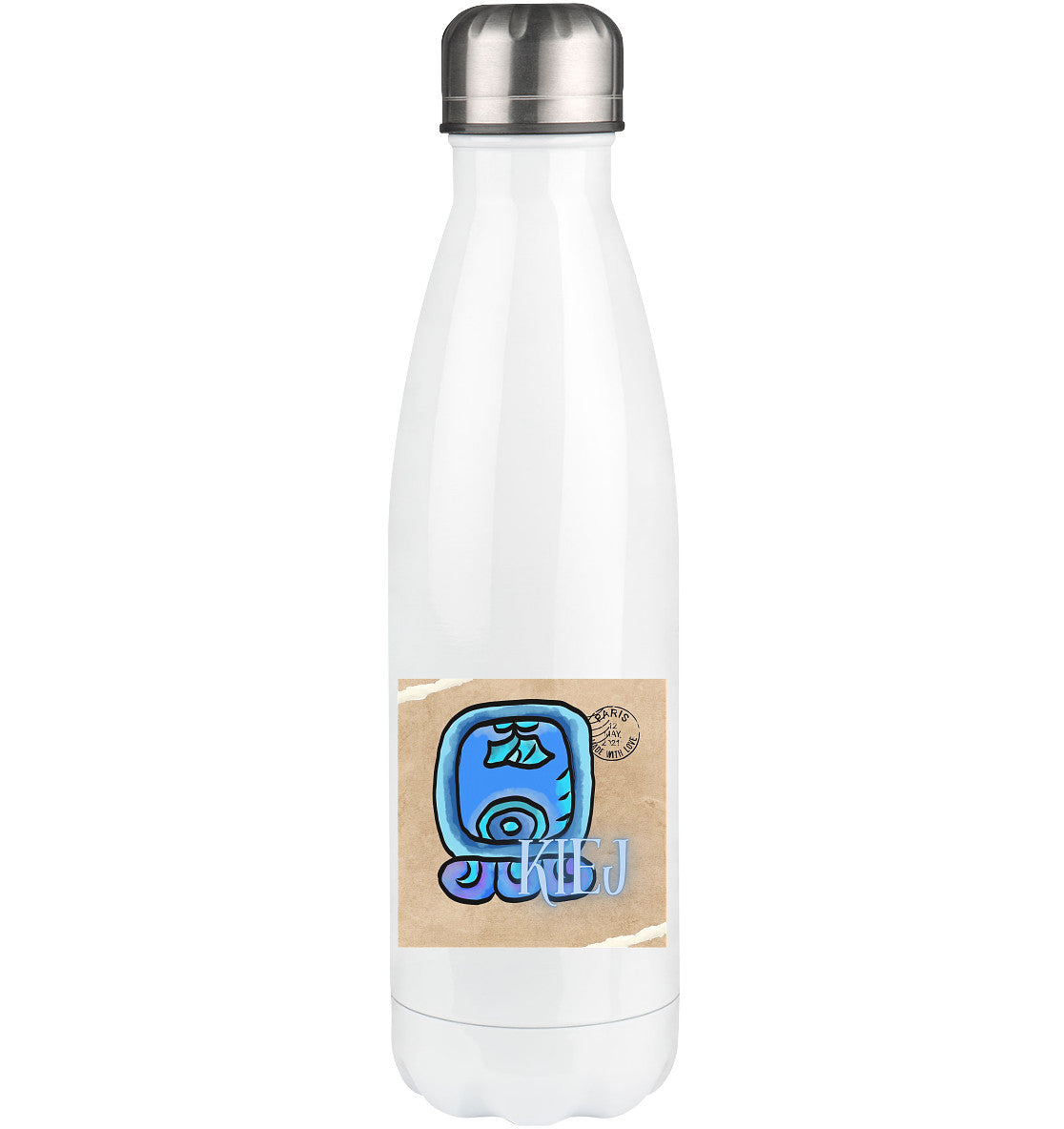 Thermoflasche 500ml Bluaer Hirsch / Thermos flask 500ml Blue deer