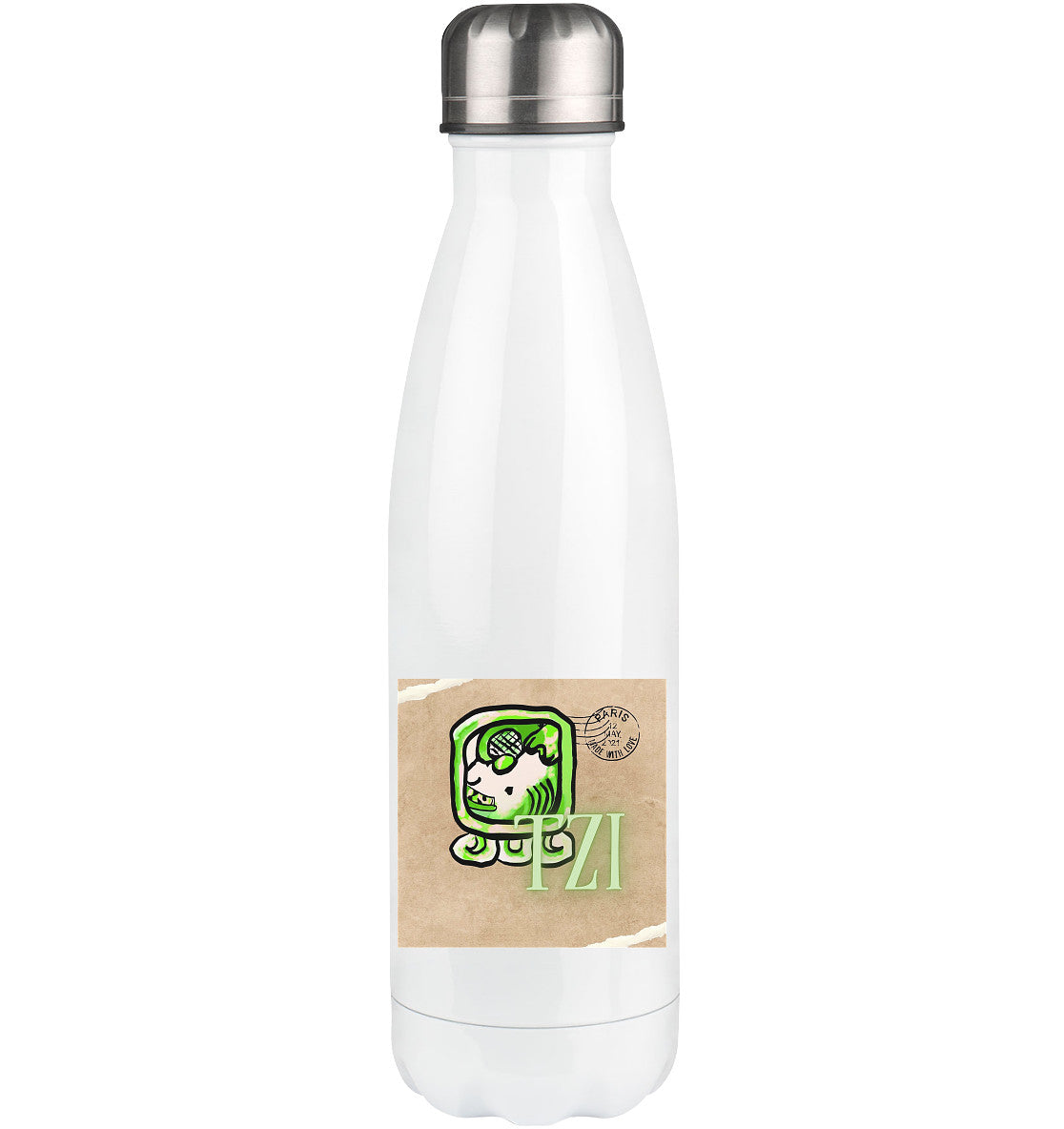 Thermoflasche 500ml Weißer Hund / Thermos flask 500ml White dog