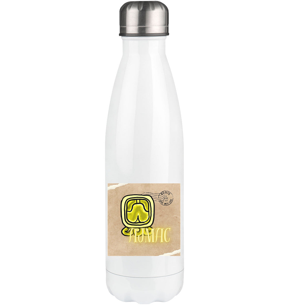 Thermoflasche 500ml Gelbe Weisheit / Thermos flask 500ml Yellow wisdom