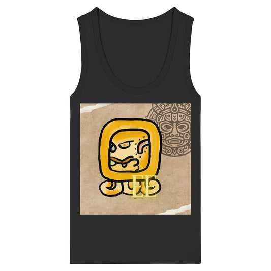 Womens Organic Fitted Tank Top - Gelbe Straße / yellow road