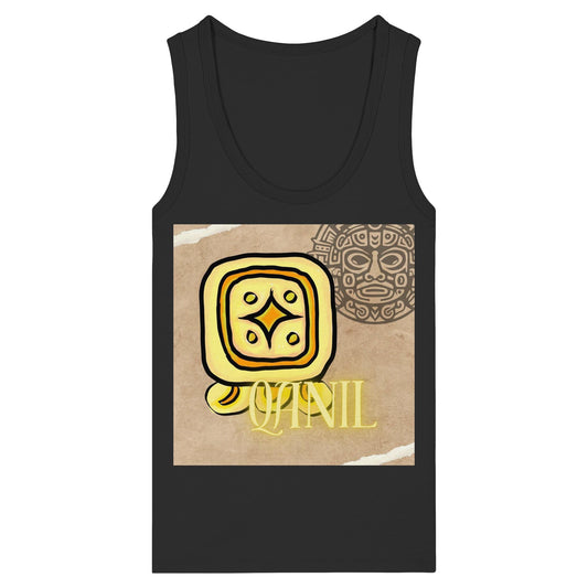 Womens Organic Fitted Tank Top - Gelber Stern / yellow star