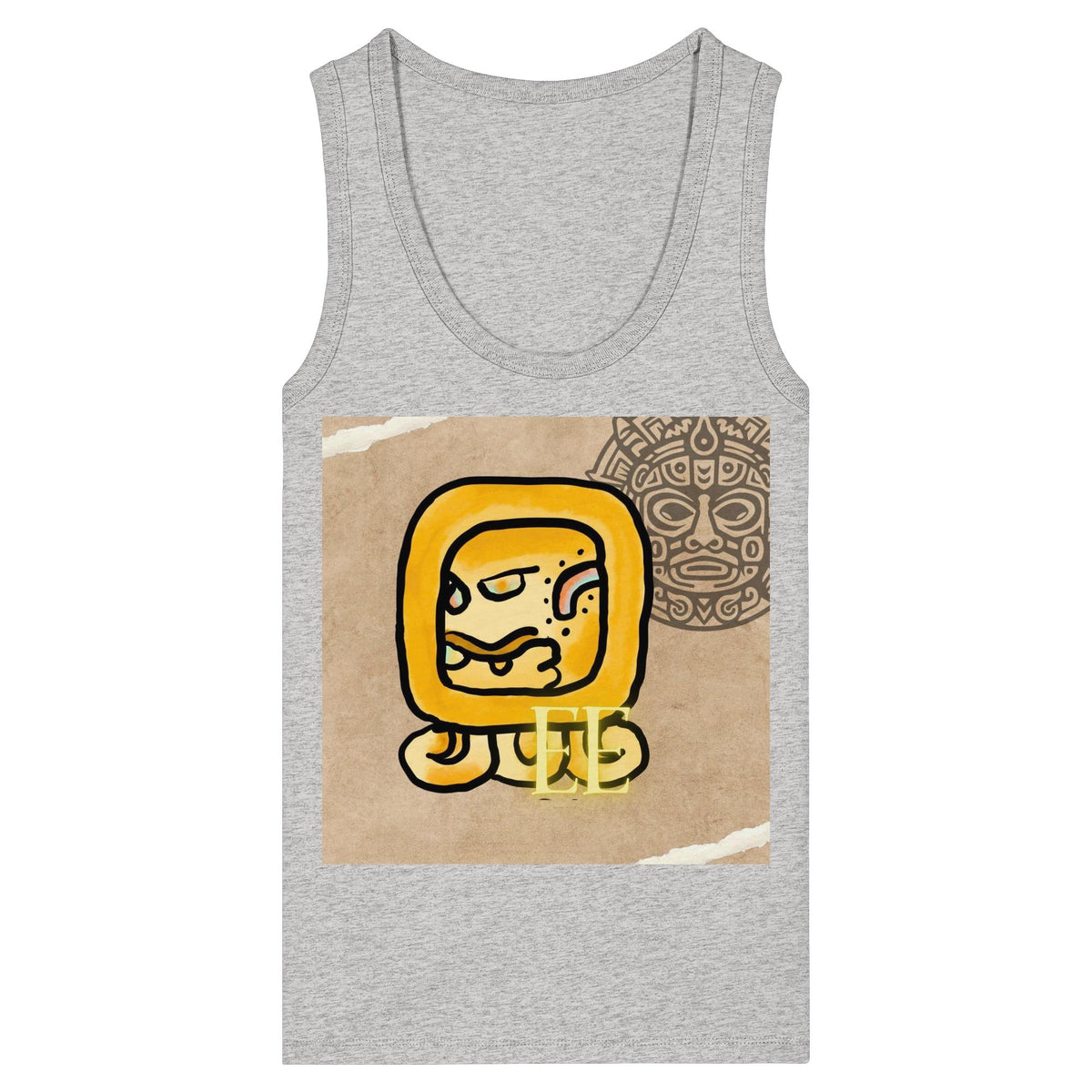 Womens Organic Fitted Tank Top - Gelbe Straße / yellow road