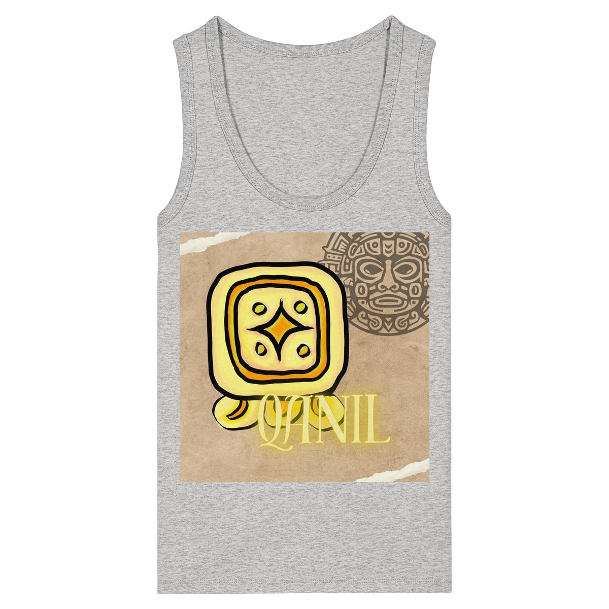 Womens Organic Fitted Tank Top - Gelber Stern / yellow star