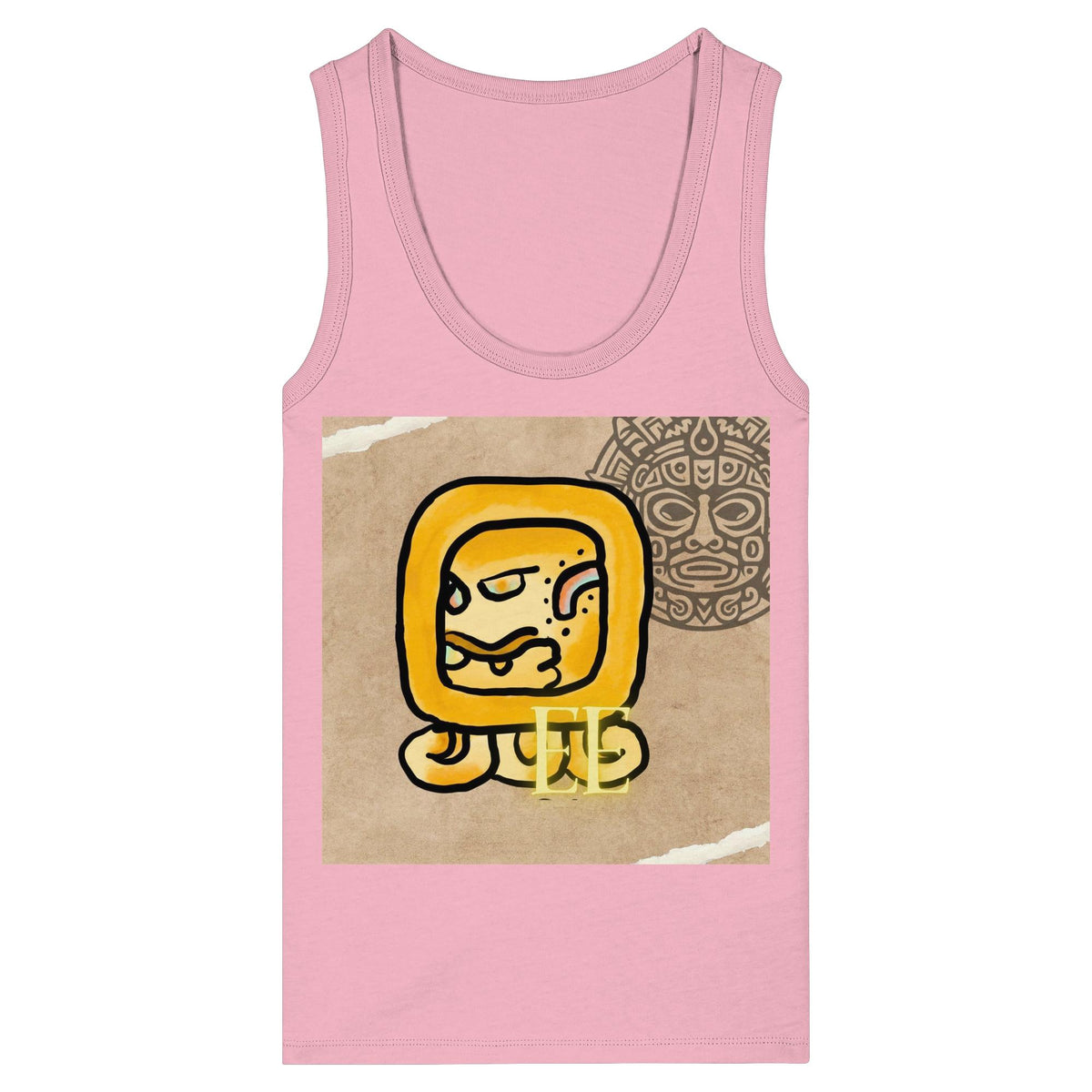 Womens Organic Fitted Tank Top - Gelbe Straße / yellow road