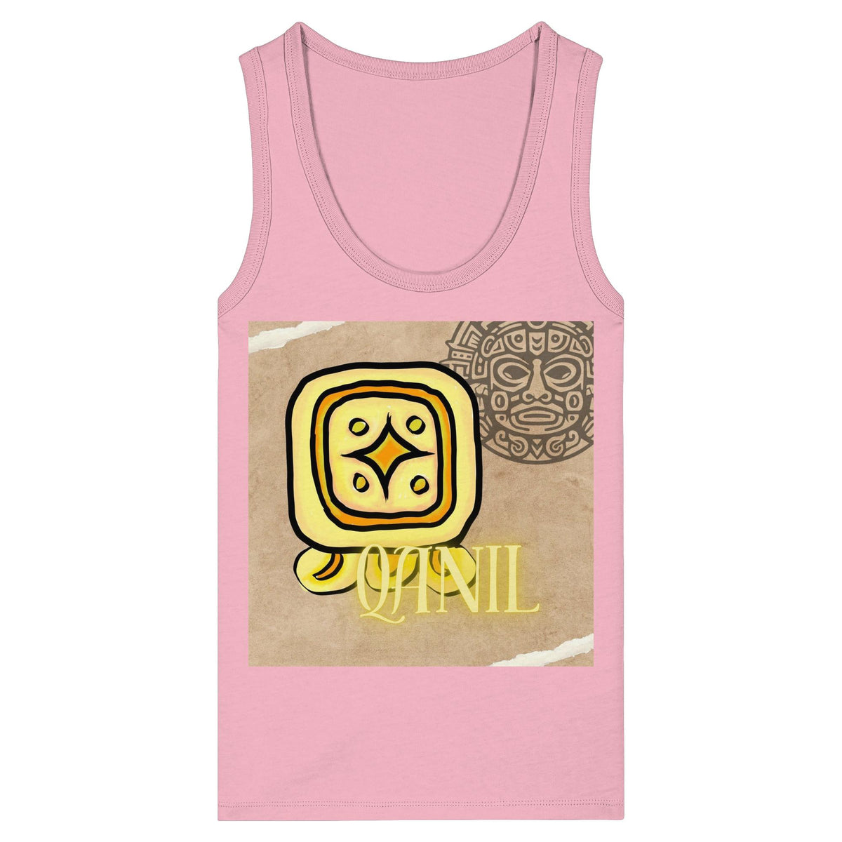 Womens Organic Fitted Tank Top - Gelber Stern / yellow star