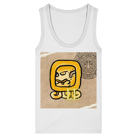 Womens Organic Fitted Tank Top - Gelbe Straße / yellow road
