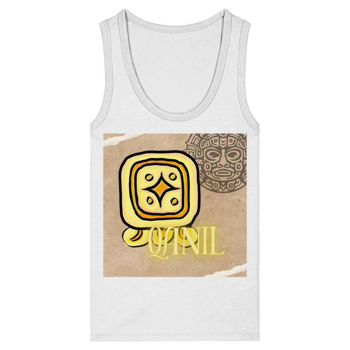 Womens Organic Fitted Tank Top - Gelber Stern / yellow star