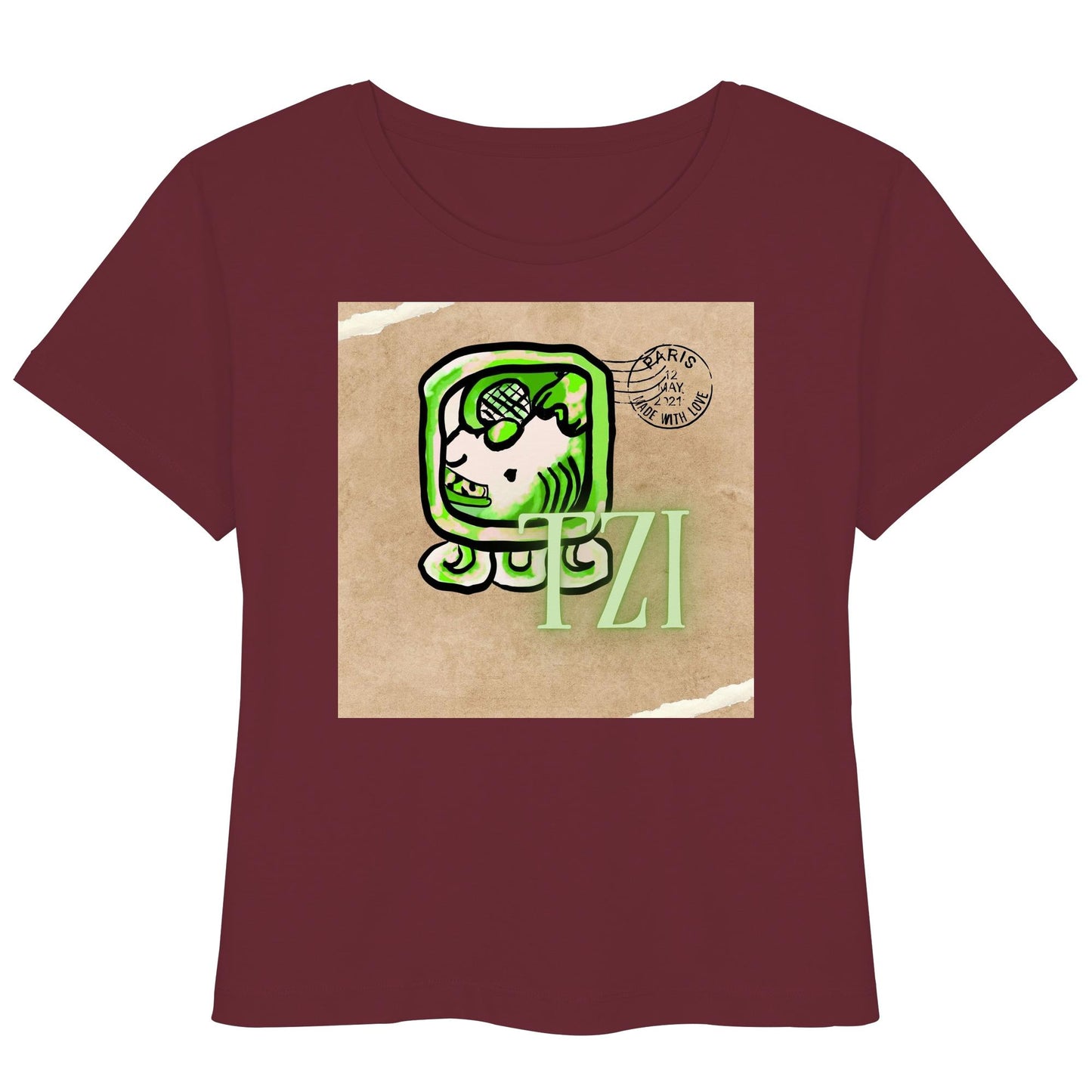 Womens Organic Lightweight T-Shirt - Weißer Hund / White dog