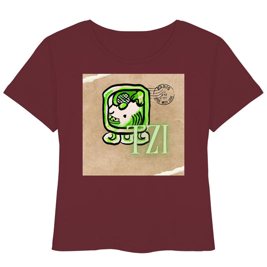 Womens Organic Lightweight T-Shirt - Weißer Hund / White dog