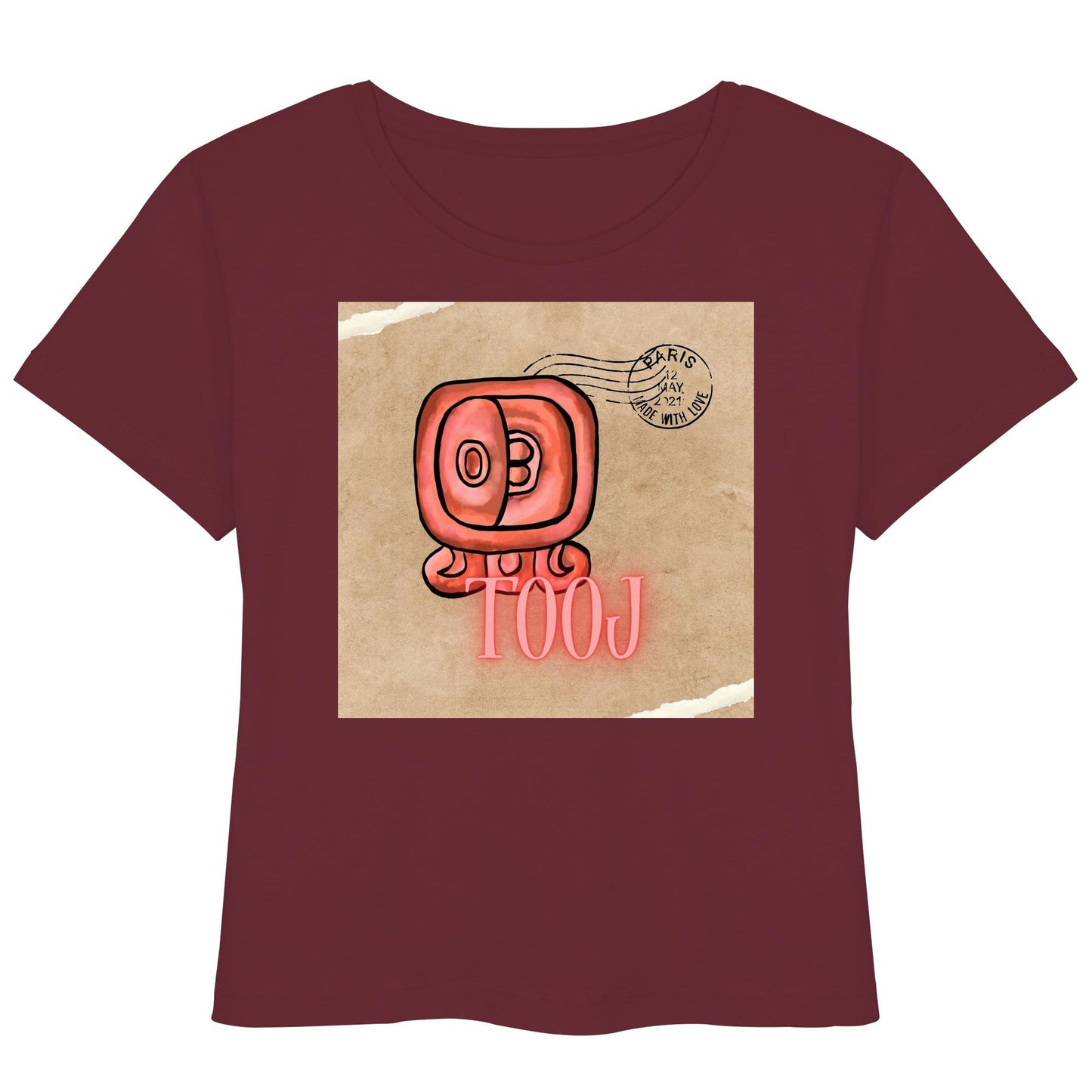 Womens Organic Lightweight T-Shirt - Rote Hingabe / Red offering