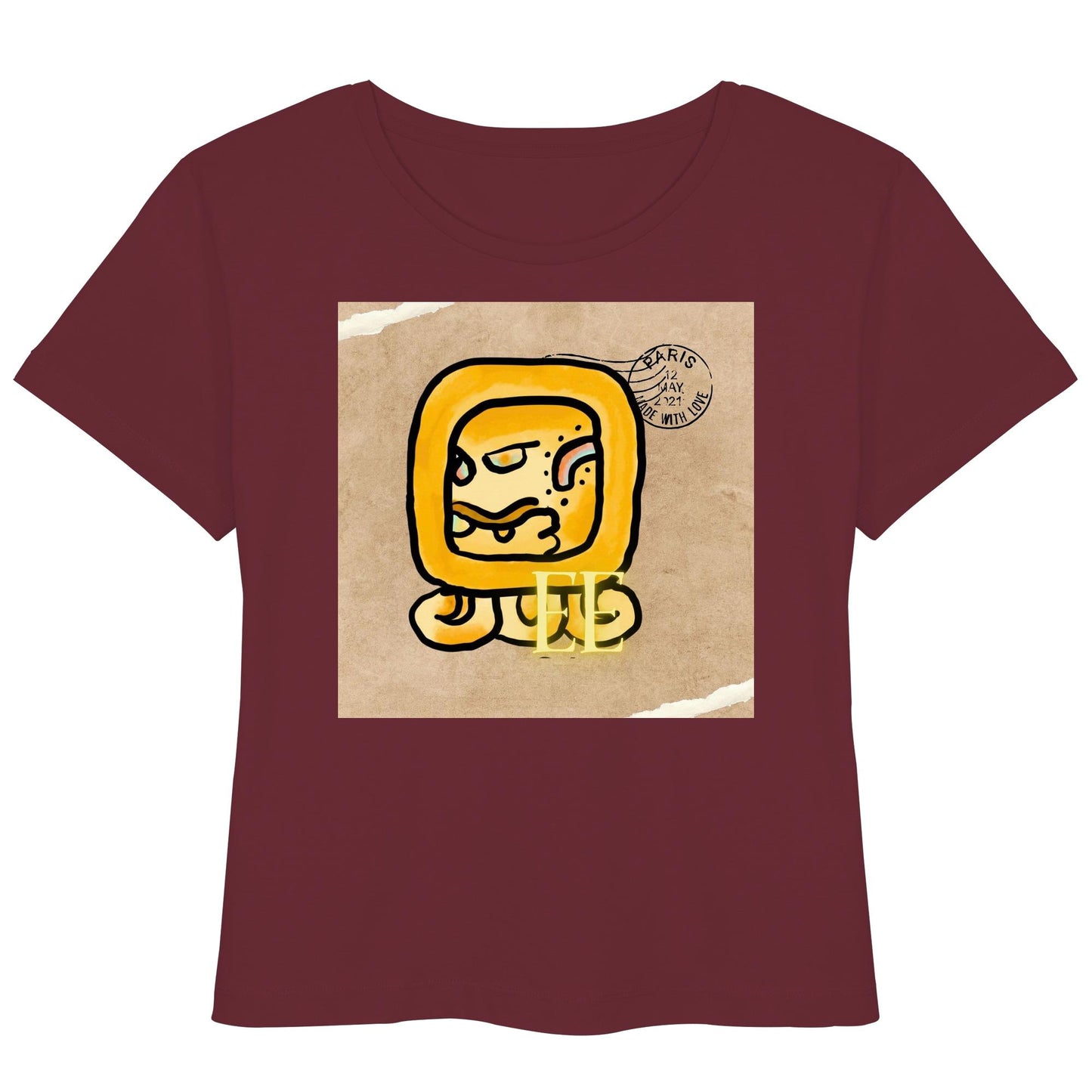 Womens Organic Lightweight T-Shirt - Gelbe Straße / Yellow road