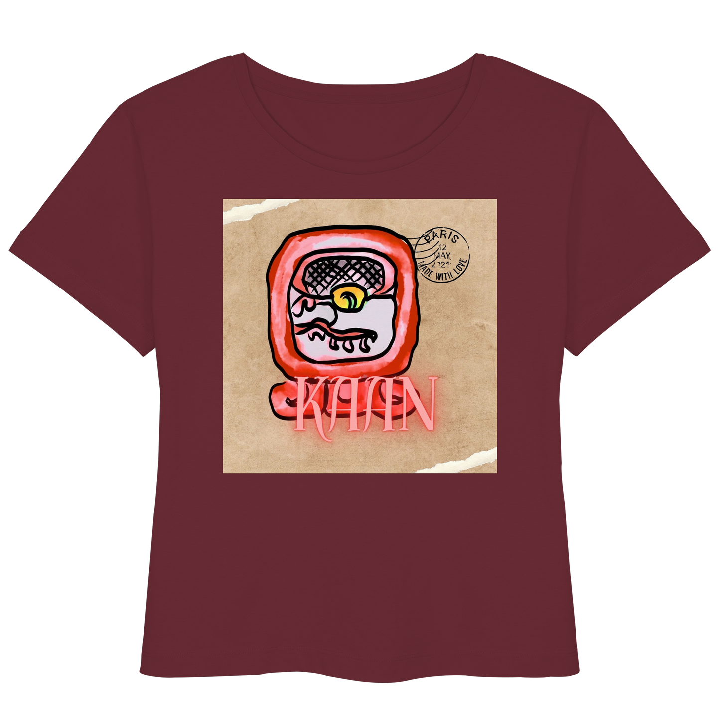 Womens Organic Lightweight T-Shirt - Roter Schlange / Red serpent