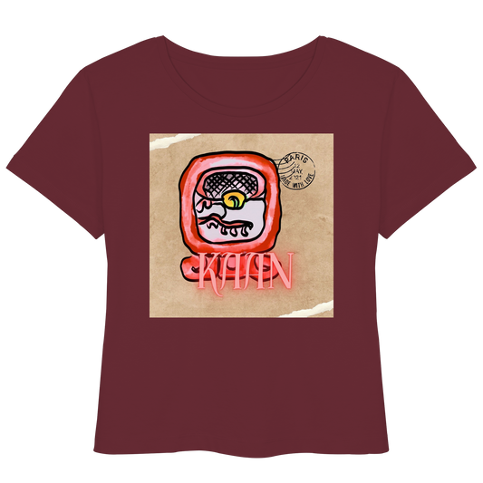 Womens Organic Lightweight T-Shirt - Roter Schlange / Red serpent